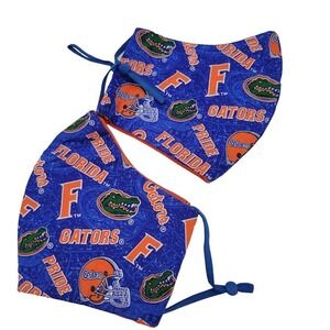 New Handmade Pair of 2 Florida Gators Face Masks‎